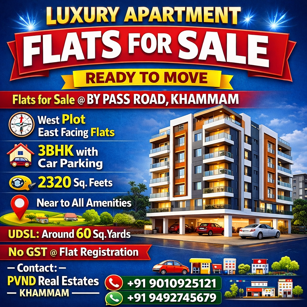 Flats for sale in Khammam